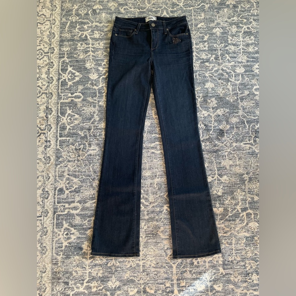 <SOLD> Paige Manhattan Boot Cut Jeans in color Edna, size 26